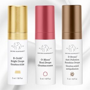 Drunk Elephant Drops Bundle ft B Goldi Bright, O Bloss Rosi, D Bronzi Sunshine